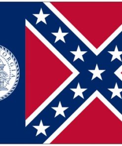 3'x5' Printed Nyl. Historical Georgia (1956-2001) Flag