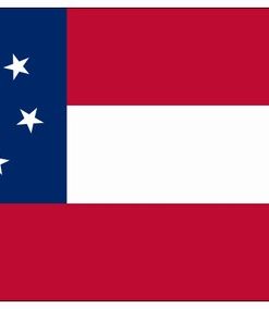 4"x6" Rayon Stars and Bars Stick Flag
