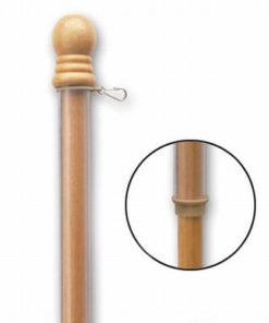 5'1" Blonde Wood Flag Pole