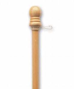 Wooden 12' x 1 3/8" 2-Piece Flagpole