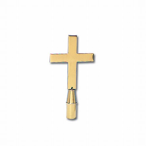 Brass 9 1/4 Church Cross Topper