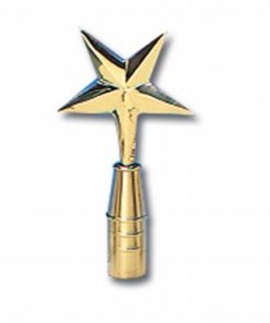 Brass 7 1/4" Eastern Star Topper