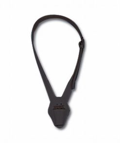 1 1/4" Black Single Strap Leather Carrying Belt