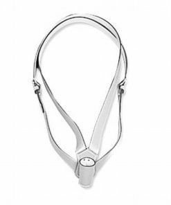 1 1/4" White Double Strap Leather Carrying Belt