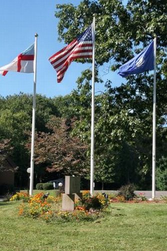 60' White Fiberglass Flagpole With Hinged Base & Internal Halyard