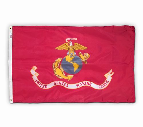 5'x8' Printed Nylon Grommeted US Marine Corps, Buy Marines 5'X8' Nylon Flag