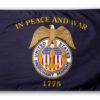 Merchant Marine 2 ft x 3 ft Nylon Flag, U.S. Merchant Marines in peace and war 1775 Flag 2x3 Ft Nylon Vivid Color