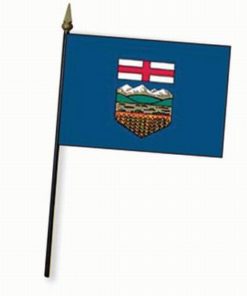 Alberta 4x6" Stick Flag