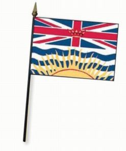 British Columbia 4x6" Stick Flag