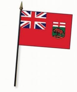 Manitoba 4x6" Stick Flag