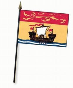 New Brunswick 4x6" Stick Flag