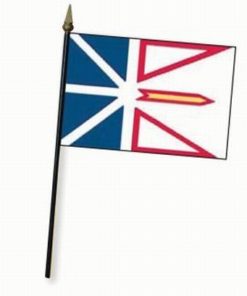 New Foundland 4x6" Stick Flag