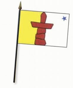 Nunavut 4x6" Stick Flag