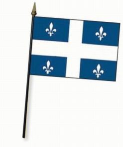 Quebec 4x6" Stick Flag