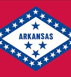 Arkansas 12"x18" Stick Flag