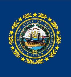 New Hampshire 10'x15' Nylon Flag