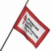 Nylon 8"x12" Custom Stick Flag