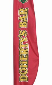 Feather 3'x8' Nylon Custom Flag