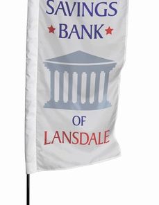 Printed Nylon Custom Broadcasting Banner 58"x28"