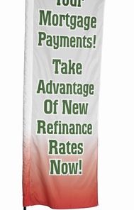Printed Nylon Custom Broadcasting Banner 89"x28"