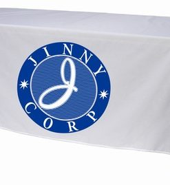 Printed Nylon Custom 4-Sided Table Cover 6' Wide