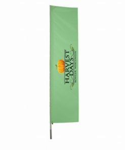 Printed Knit Polyester Custom Rectangle Flag 2'x8'