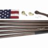 All American Series Bronze 18' Flagpole Set