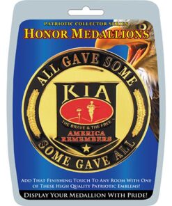 KILLED IN ACTION KIA AMERICA REMEMBERS HIGH QUALITY METAL MEDALLION 4 INCHES