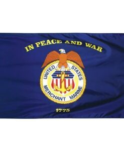 Merchant Marines Flag - Nylon 6X10'