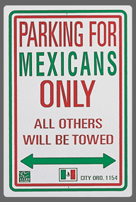 Mexican Parking Sign