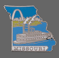 Missouri Shape Lapel Pin