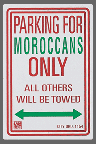 Moroccan Parking Sign