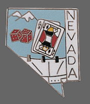Nevada Shape Lapel Pin