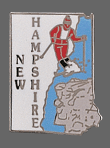 New Hampshire Shape Lapel Pin