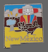 New Mexico Shape Lapel Pin