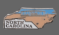North Carolina Shape Lapel Pin