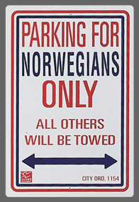 Norwegian Parking Sign