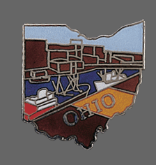 Ohio Shape Lapel Pin
