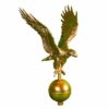 Gold Eagle Top With Globe