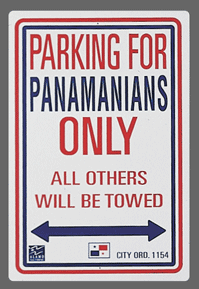 Panamanian Parking Sign