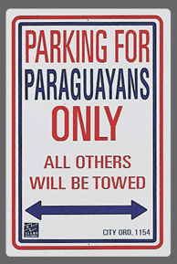 Paraguayan Parking Sign