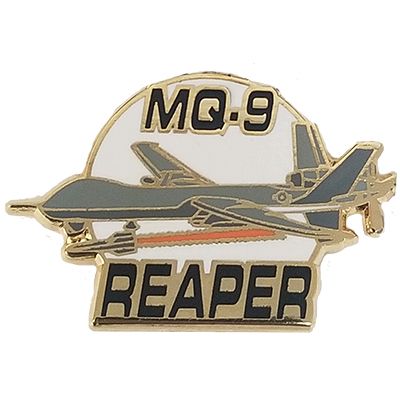 REAPER MQ-9 AIR FORCE DRONE UAV AIRCRAFT LAPEL PIN