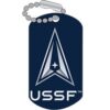 PIN-USSF SPACE FORCE "DOG TAG" (1-1/4")