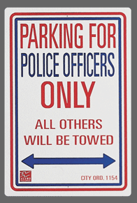 Police-Office Parking Sign