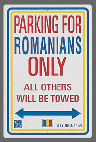 Romanian Parking Sign