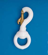rubber-coated-brass-swivel-snap-white