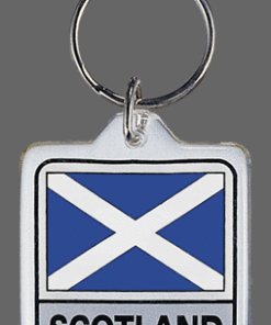 Scotland Cross Key Chain