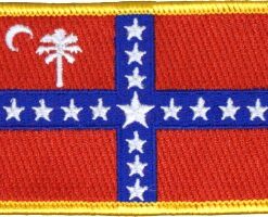2"x3.5" SC Sovereignty Flag Rectangle Patch, SC Sovereignty Flag Rectangle Patch, SC Sovereignty Patch
