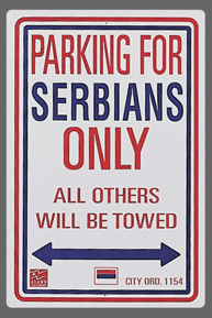 Serbian Parking Sign