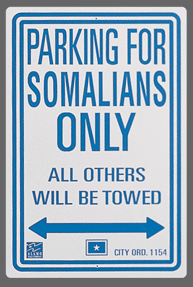 Somalian Parking Sign